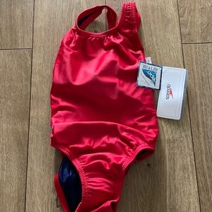 Read girls speedo brand swimsuit